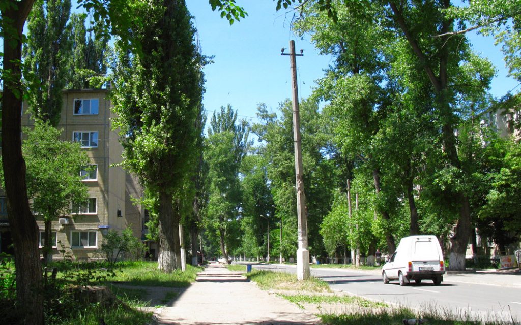 Улица Гагарина.  Авдеевка.