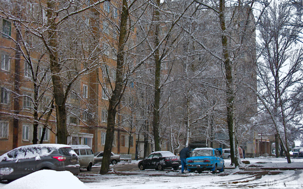 Снегом пушистым покрылись дома...