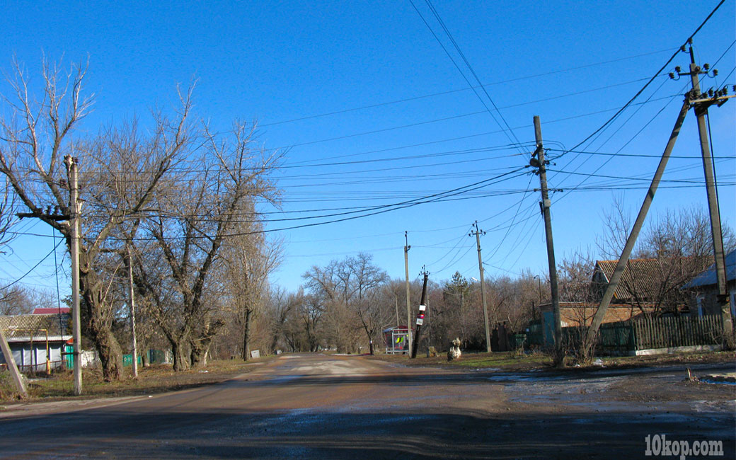 Авдеевка. Улица Елагина.